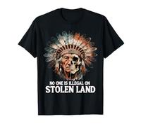 No One is Illegal on Stolen Land - Native American Roots Camiseta