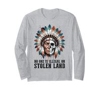 No One is Illegal on Stolen Land - Native American Roots Manga Larga