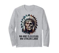 No One is Illegal on Stolen Land - Native American Roots Manga Larga