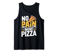 No Pain More Pizza Fitness - Diseño con Texto en alemán Camiseta sin Mangas