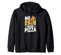 No Pain More Pizza Fitness - Diseño con Texto en alemán Sudadera con Capucha
