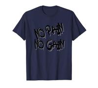 No Pain No Gain - Bold Orange Graffiti Style Camiseta
