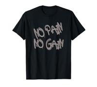 No Pain No Gain - Bold Orange Graffiti Style Camiseta