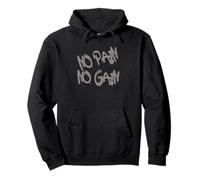 No Pain No Gain - Bold Orange Graffiti Style Sudadera con Capucha