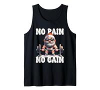 No Pain No Gain Fitness Gnome Love Weightlifting Training Camiseta sin Mangas