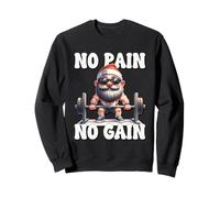 No Pain No Gain Fitness Gnome Love Weightlifting Training Sudadera