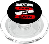 No Pain No Gain Fitness Gym Inspirational Motivation Quotes PopSockets PopGrip para MagSafe