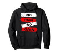 No Pain No Gain Fitness Gym Inspirational Motivation Quotes Sudadera con Capucha