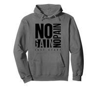 No Pain No Gain Fitness Gym Inspirational Motivation Quotes Sudadera con Capucha