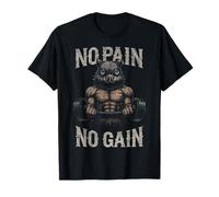 No Pain No Gain Funny Duck Gym Workout & Fitness Training Camiseta