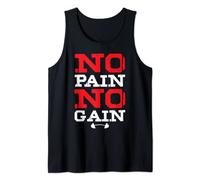 No Pain No Gain Gym Workout Fitness Training Camiseta sin Mangas