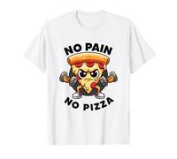 No Pain No Pizza Lover Workout Funny Gym Citas Gimnasio Fitness Camiseta