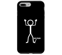 No Pain Only At Little Toe Stick Figure Funny Envejecimiento Humor Carcasa para iPhone 7 Plus/8 Plus
