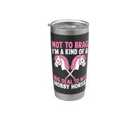 No para presumir de que soy una especie de gran problema para mi caballo aficionado Vaso térmico de acero inoxidable de doble pared