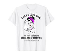 No parezco enfermo, no pareces estúpidas mujeres con cáncer de mama Camiseta