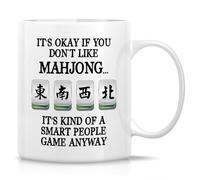 No Pasa Nada Si No Te Gusta El Mahjong; Es Un Juego Para Gente Inteligente. Taza Duradero Tazas De Desayuno Divertido Tazas De Cerámica Para Té Leche Bebidas Frías Y Calientes 330Ml
