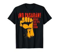 No Pasarán Antifascista Resist 2026 Español Camiseta