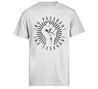 No Pasaran Camiseta De Manga Corta De Hombre Gris