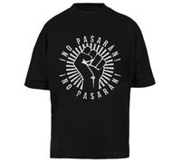 No Pasaran Camiseta Extragrande Negra Baggy tee Unisex