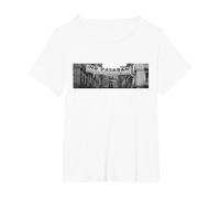 No pasarán Madrid - Reivincativa y Republicana Camiseta, Mujer Tallas Grandes, Blanco, 3XL Grande