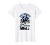 No pases por la Vida sin metas Camiseta gráfica económica, Mujer, Blanco, XL