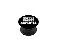 No Peor Trabajo Empleado Sarcasmo Trabajo Divertido PopSockets PopGrip Adhesivo