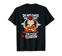 No persigas el Punto Rojo Porque es una ilusión Monje Gato Meme Camiseta