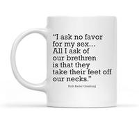 No pido ningún favor para mi sexo, todo lo que pido a nuestros hermanos, quita los pies del cuello, tazas de café, taza de café novedosa, taza de té de cerámica impresa de doble cara para mamá, papá,