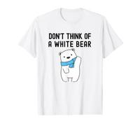 No pienses en un Oso Blanco | Dilema del Oso Blanco, psicología Camiseta gráfica económica