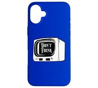 No pienses Ver televisión Adoctrinamiento Control Mental Conspiración Carcasa para iPhone 16 Plus