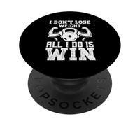 No pierdo Peso Todo lo Que Hago es Ganar PopSockets PopGrip Adhesivo