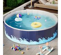 No Piscina Inflable | Piscina Plegable | Piscina De Plantas | Piscina De Perros Plegable | Bañera De Perro | para Niños Adultos Y Perros para Jardín De Patio Trasero 90/120/180cm