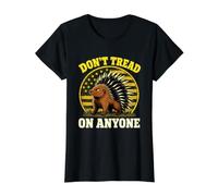 No pises a Nadie Libertario Puercoespín Libertario Camiseta gráfica económica, Mujer, Negro, XL
