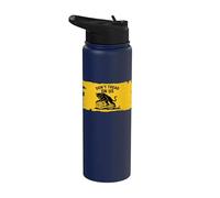 No pises sobre nosotros Anarquista Gato Negro Gadsden Parodia Stainless Steel Insulated Water Bottle