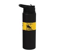 No pises sobre nosotros Anarquista Gato Negro Gadsden Parodia Stainless Steel Insulated Water Bottle