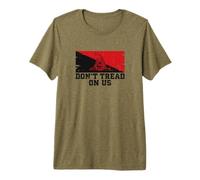 No pises sobre Nosotros | Gadsden Serpiente izquierdista - Grunge Camiseta Premium