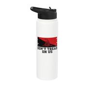 No pises sobre nosotros | Gadsden serpiente izquierdista - Grunge Stainless Steel Insulated Water Bottle