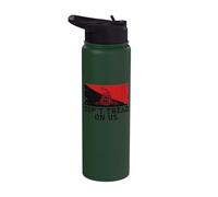 No pises sobre nosotros | Gadsden serpiente izquierdista - Grunge Stainless Steel Insulated Water Bottle