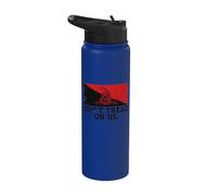 No pises sobre nosotros | Gadsden serpiente izquierdista - Grunge Stainless Steel Insulated Water Bottle