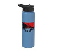 No pises sobre nosotros | Gadsden serpiente izquierdista - Grunge Stainless Steel Insulated Water Bottle