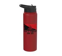 No pises sobre nosotros | Gadsden serpiente izquierdista - Grunge Stainless Steel Insulated Water Bottle