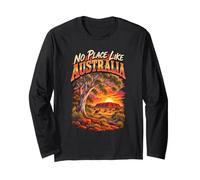 No Place Like Australia Vintage Australia Camisa Australiana Manga Larga