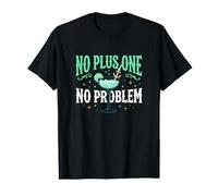 No Plus One No Problem Viaje de Vacaciones para viajeros en Solitario Camiseta gráfica económica