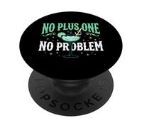 No Plus One No Problem Viaje de Vacaciones para viajeros en Solitario PopSockets PopGrip Adhesivo