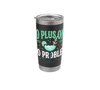 No Plus One No Problem Viaje de vacaciones para viajeros en solitario Vaso térmico de acero inoxidable de doble pared