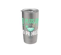 No Plus One No Problem Viaje de vacaciones para viajeros en solitario Vaso térmico de acero inoxidable de doble pared