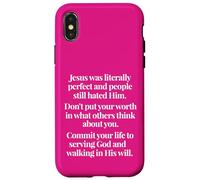 No ponga su valor en lo que otros piensan Mateo 5 48 Carcasa para iPhone X/XS
