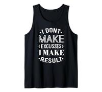 No Pongo Excusas Hago Resultados Hustle Motivacional Camiseta sin Mangas