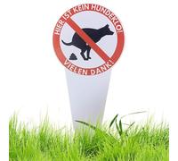 No Pooping Dog Signs,Double-Sided No Dog Poop Sign | Spike Stable Yard Stakes Novelty Garden Decoration for Lawn Grass Walk Neighbor Deck Patio