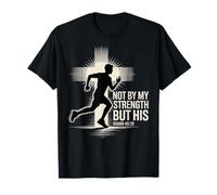 No por mi Fuerza, Sino por su Isaías 40 29 Corredor Camiseta